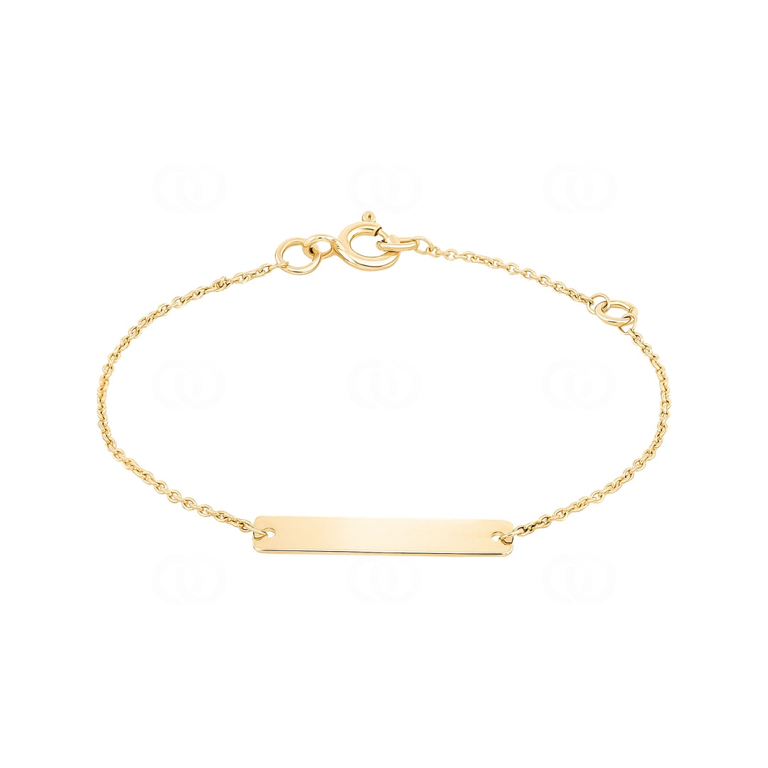 Gravurarmband 750/18 K Gelbgold 0.8mm