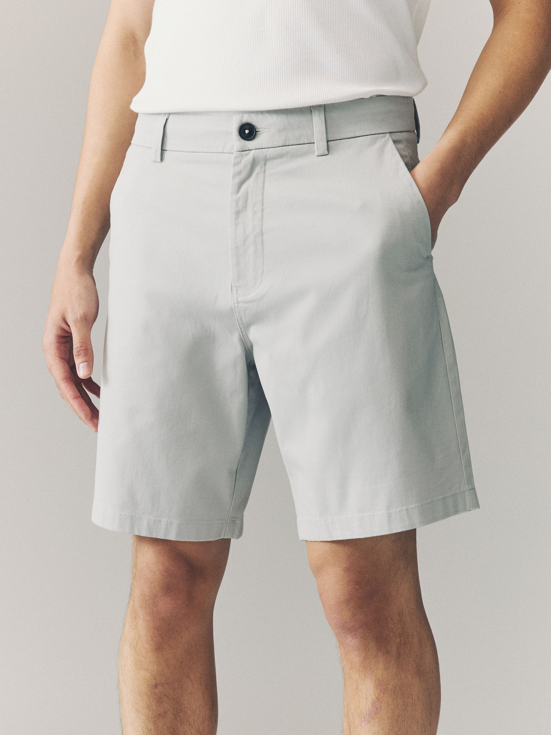 Multi - Ruimvallende pasvorm. - Set van 4 chinoshorts met stretch