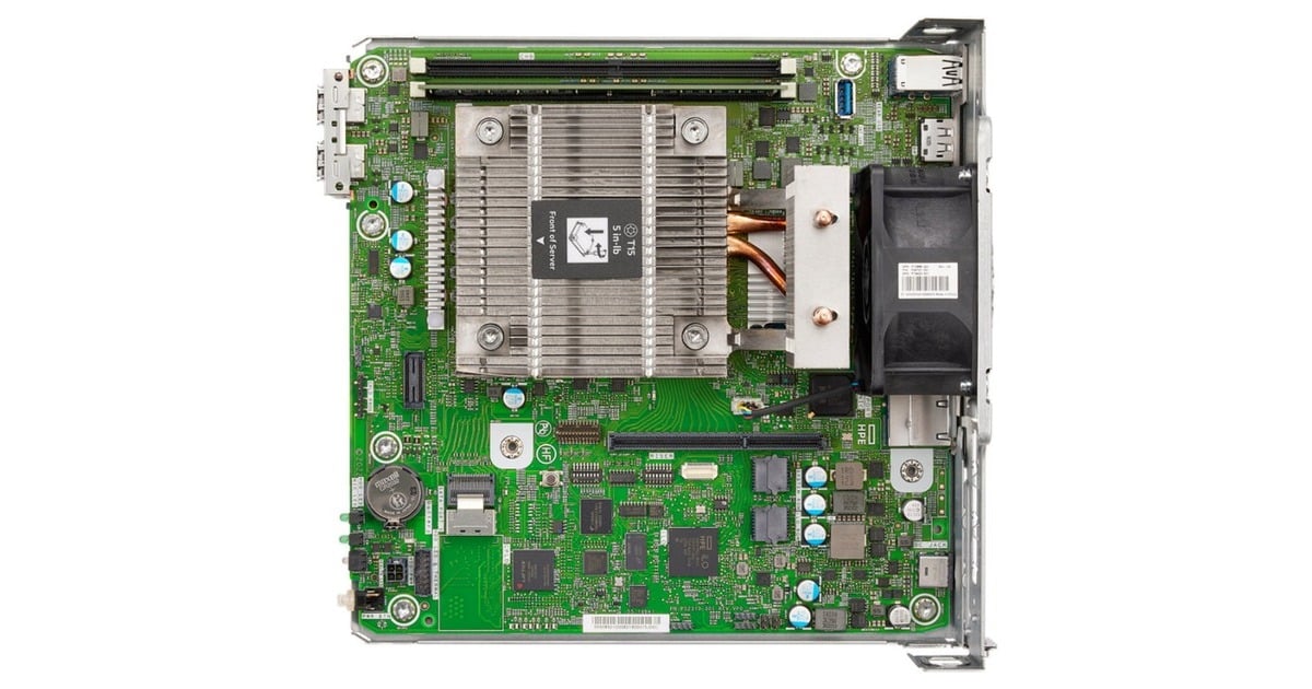 Hewlett Packard EnterpriseProLiant MicroServer Gen10 Plus v2 (P70335-425) serversysteem  (Zwart | Xeon E-2314 | 32 GB | 1 TB)