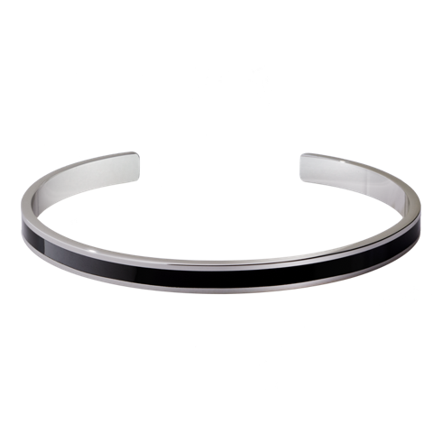 Bangle Up  Bangle armbånd - Rhodium/Black
