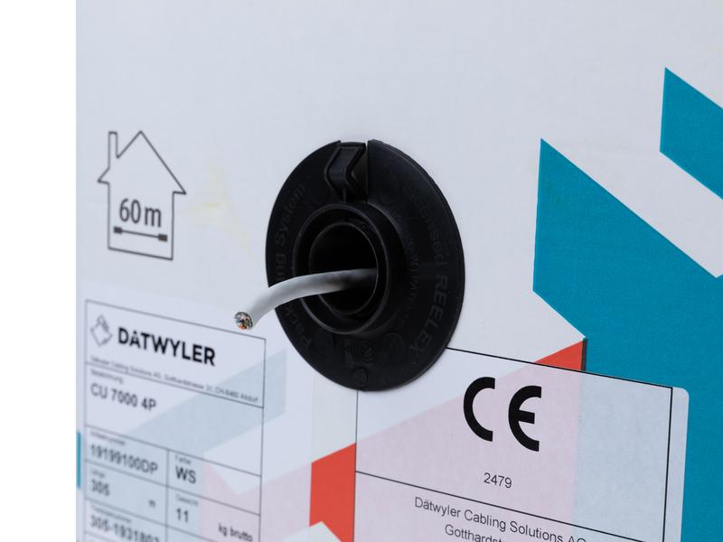 Dätwyler IT Infra Verlegekabel CU 7000 4P Home Cat 7, S/FTP CU 7000 4P Home Datenkabel, S/FTP, Kategorie 7, AWG26, Euroklasse Dca