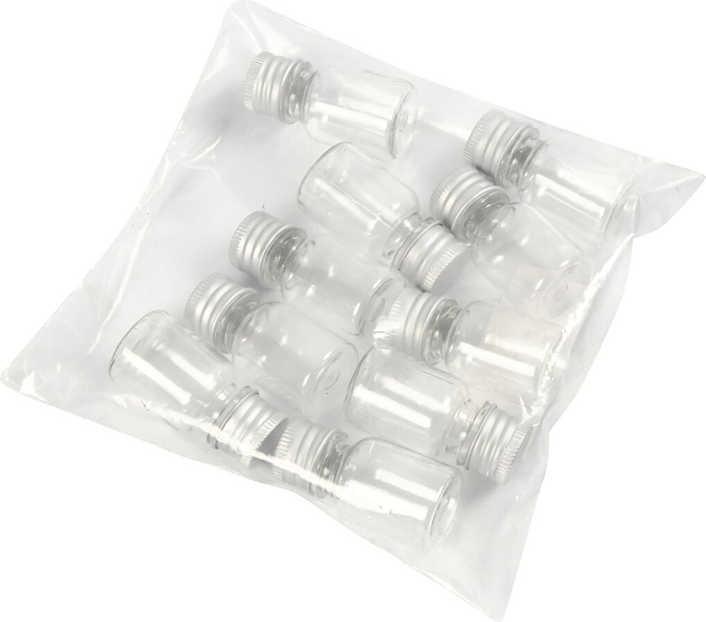 Plastdåse Med Låg - H 48 MM - Ø 23,5 MM - 13 ML - 10 Stk