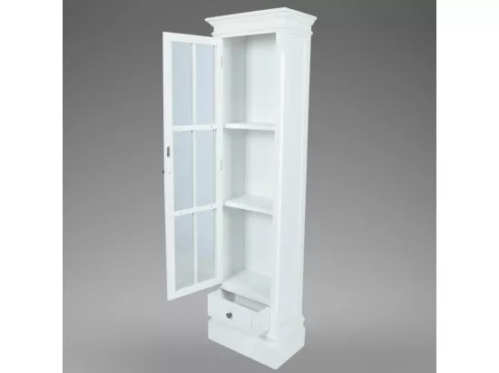 Meuble de bibliothèque avec 3 étagères Blanc Bois