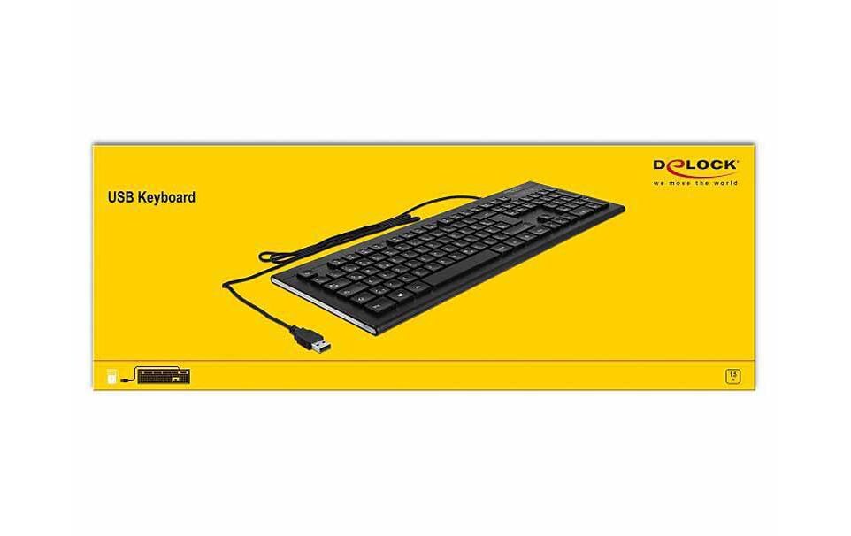 Tastatur 12672 USB Water Drop DE-LayoutSchlanke USB-Tastatur mit DE-Layout
