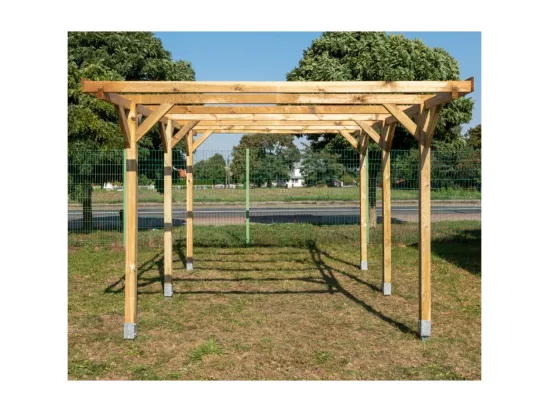 Carport, abri de voiture 3,04x5,12 m - 15,57 m2 - CAR16 - ALTANKA