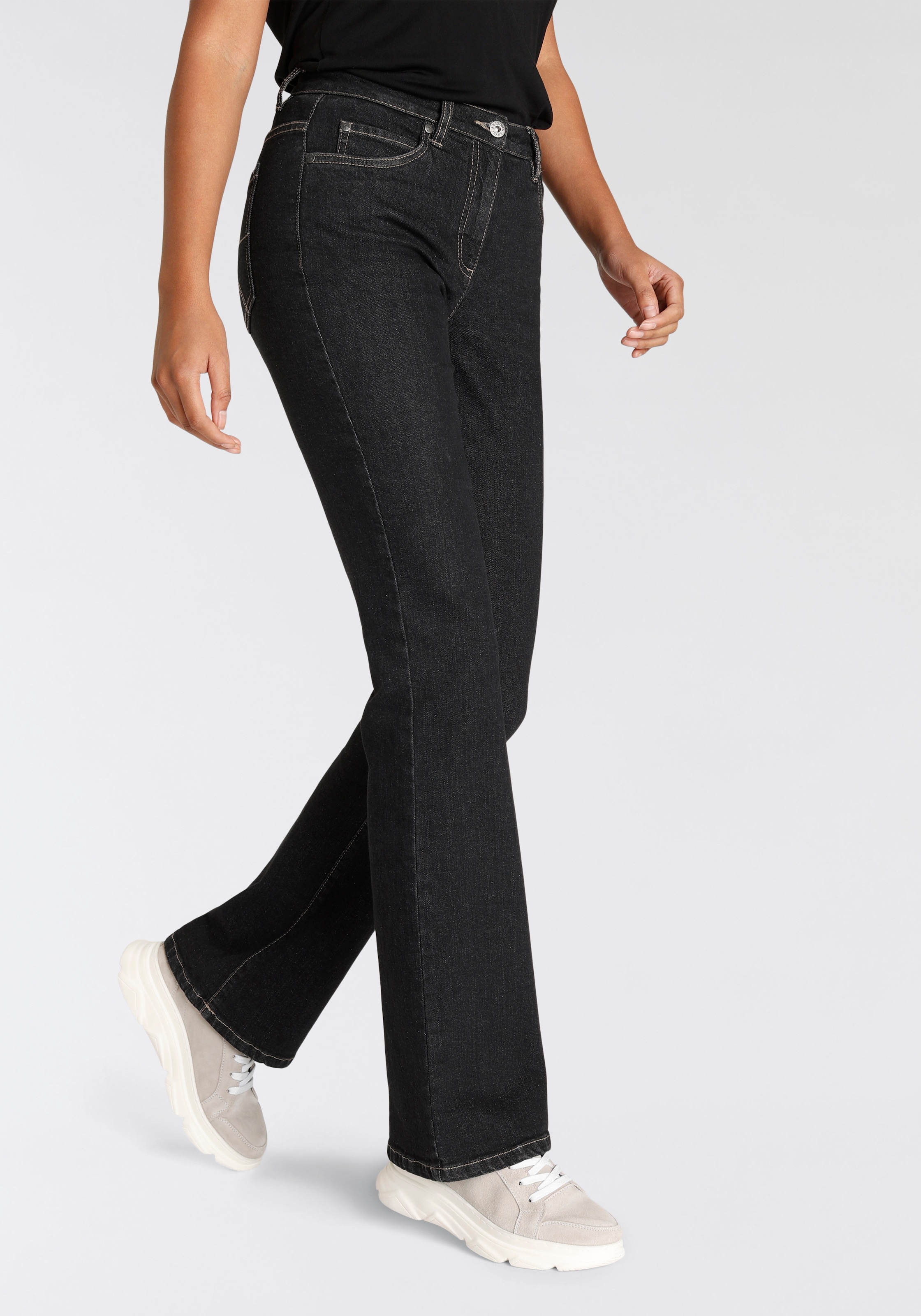 Arizona Bootcut-Jeans , hohe Leibhöhe