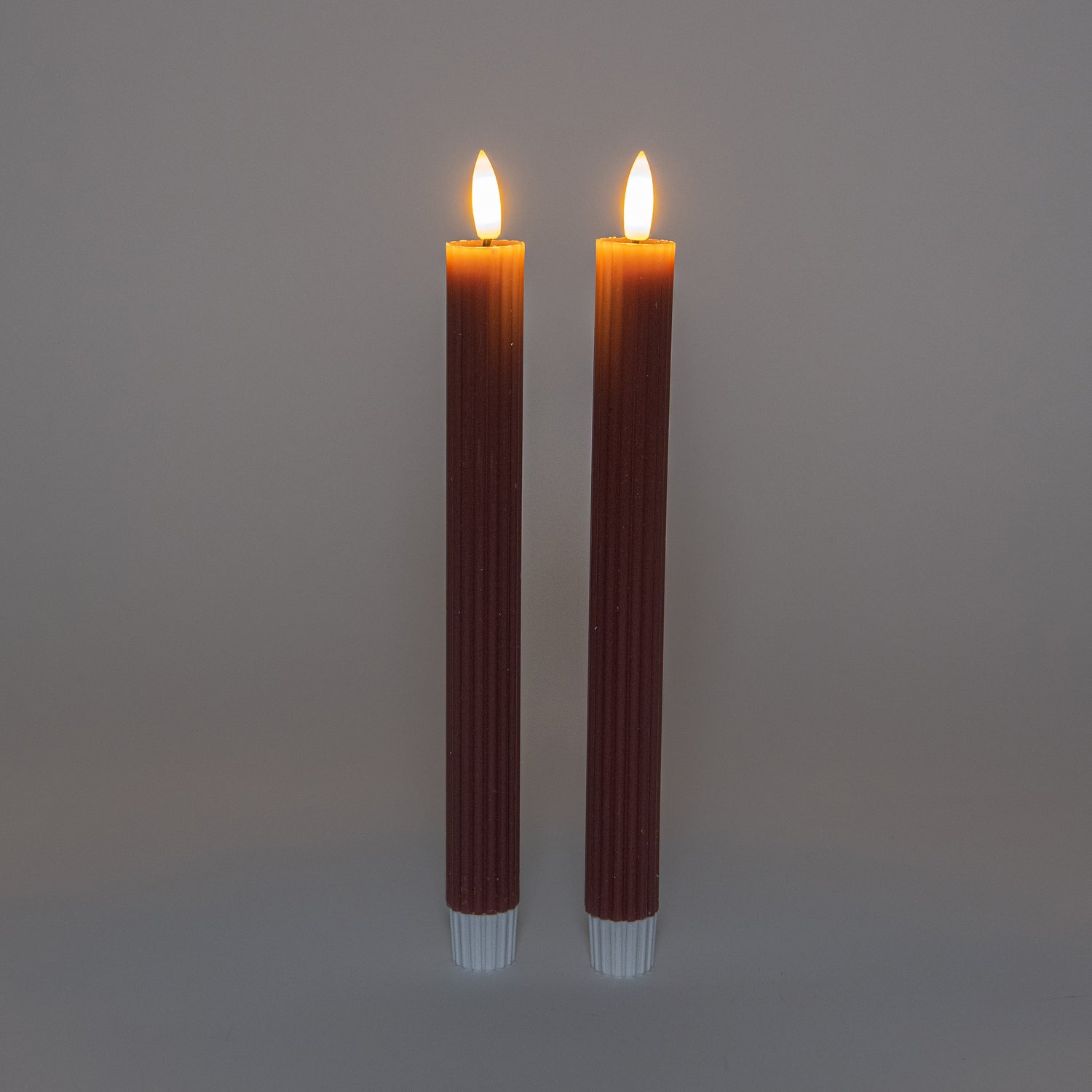 Anna's Collection LED dinerkaars Vito roze D 2 H 23 cm 2 stuks