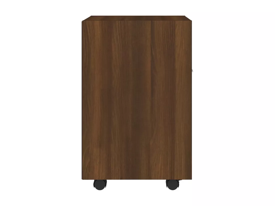 Armoire appoint à roues Chêne marron 33x38x60 cm