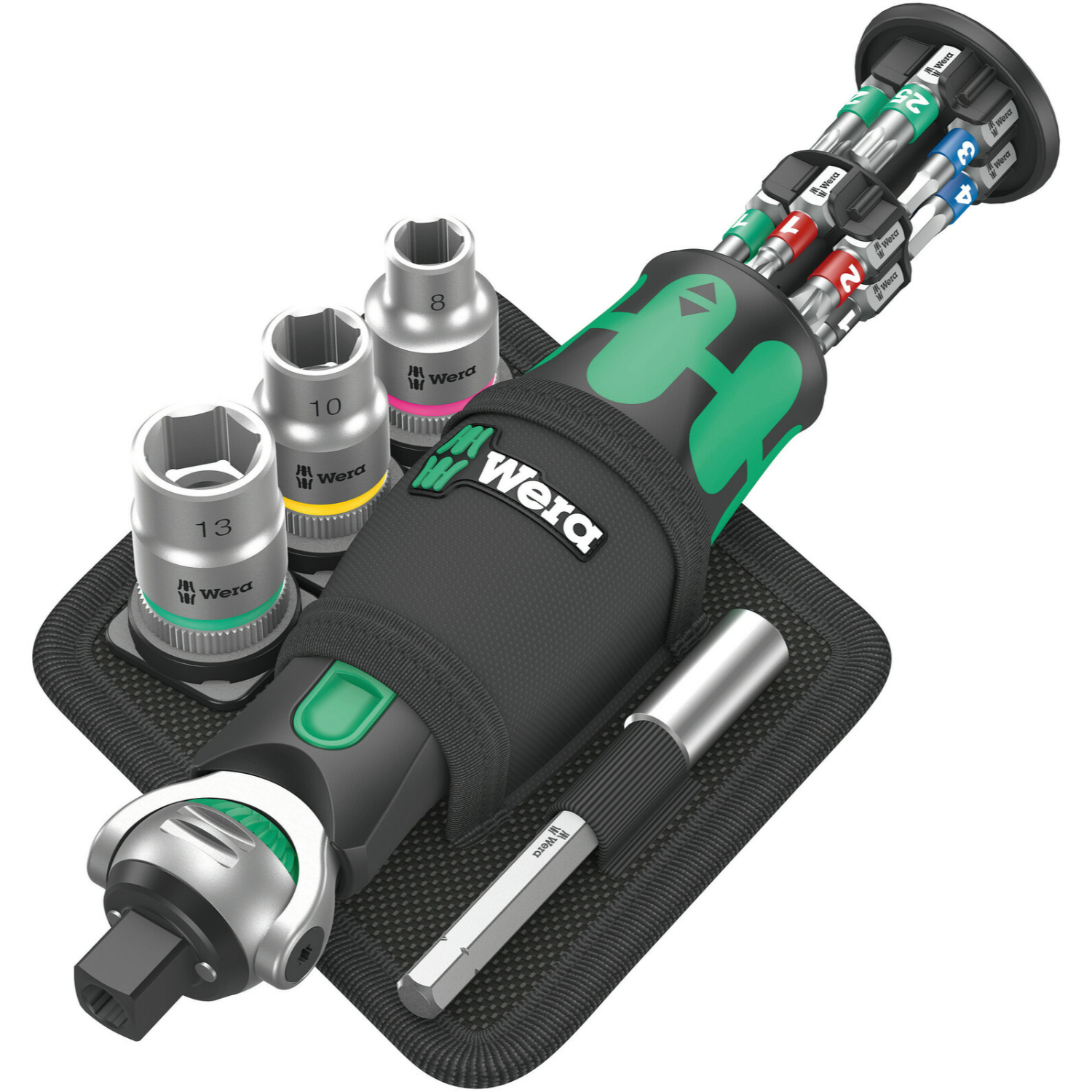 Wera 05004281001 8009 Zyklop Pocket Bitschroevendraaierset 2 - 1/4