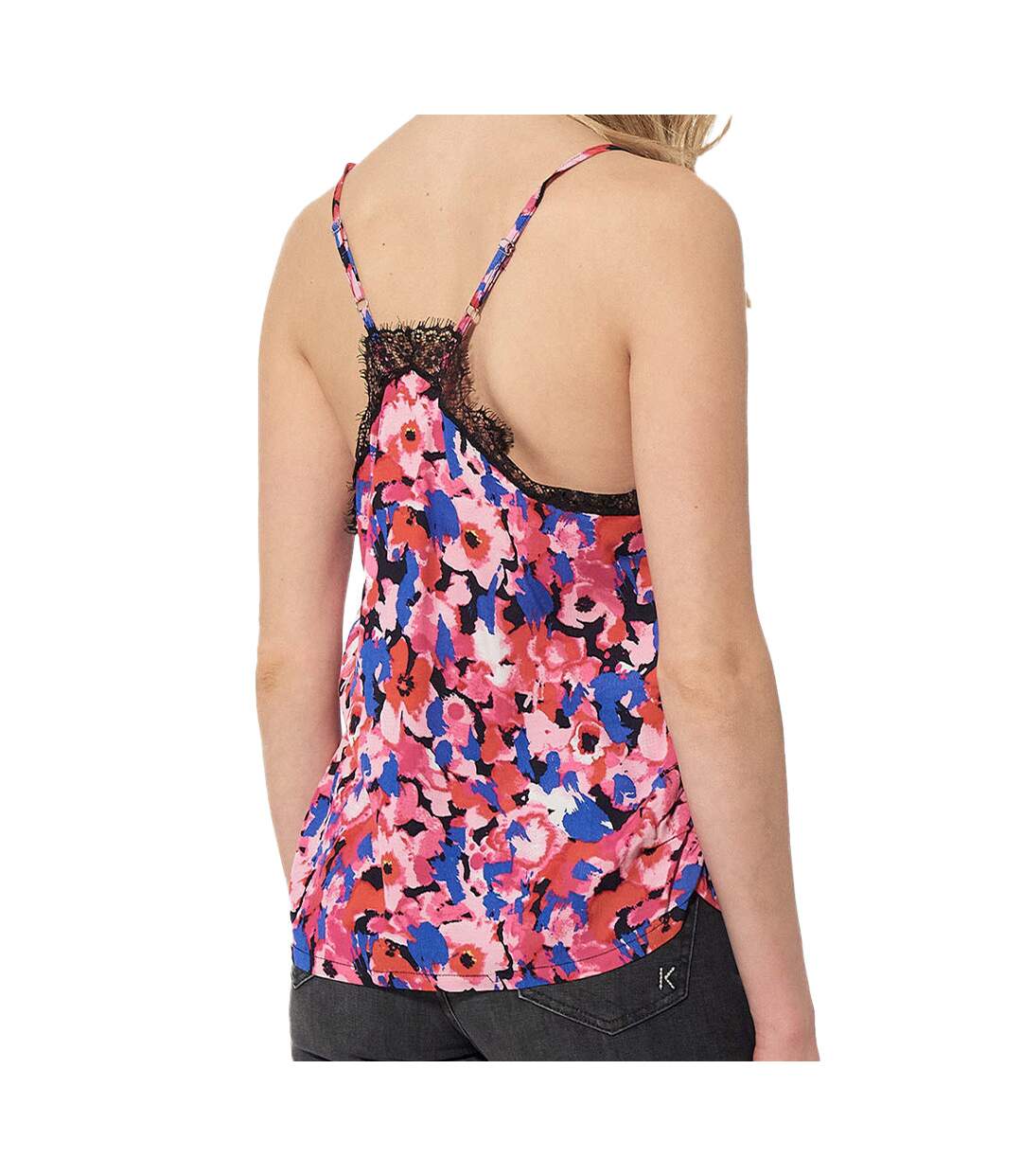 Débardeur Noir/Rose Femme Kaporal Bad