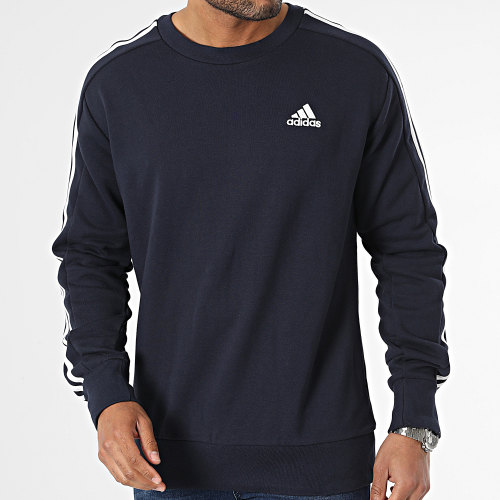 Sweat Crewneck A Bandes 3 Stripes IC9318 Bleu Marine