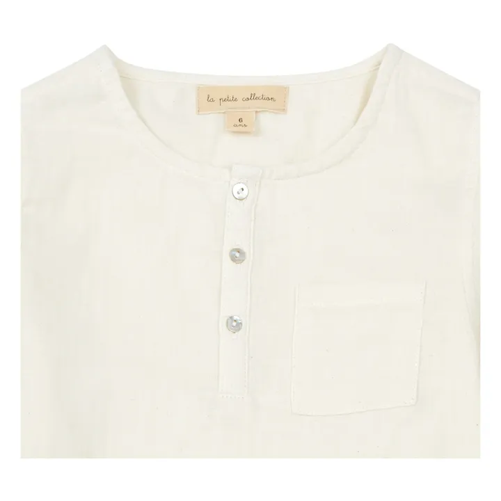 La Petite Collection Kurta Gaze de Coton Bio | Ecru