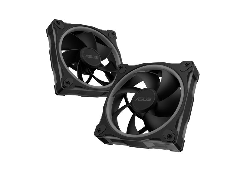 ASUS PC-Lüfter Prime MR120 Fan ARGB 3in1 Schwarz Rückseitig beleuchteter PWM-Lüfter mit umgekehrtem Luftstrom