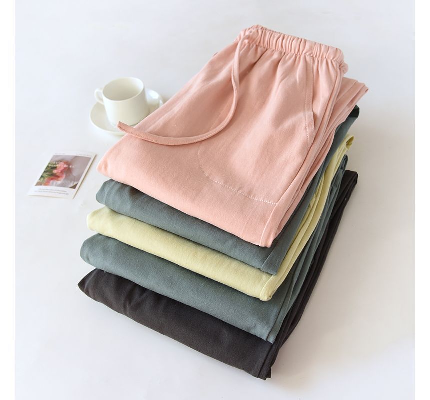 MelMount - Matching effen pyjamabroek voor koppels (verschillende ontwerpen)
