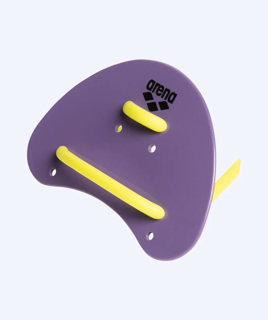 Arena finger paddles - Elite - Lilla/gul