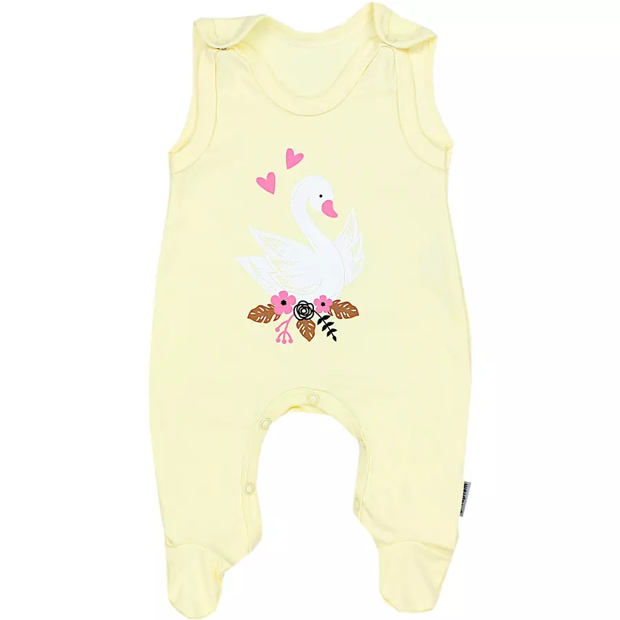TupTam Baby Mädchen Strampler mit Aufdruck Spruch 3er Pack gelbweiß