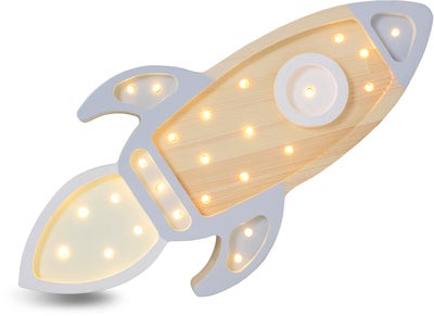 Little Lights Lampe Romrakett, Grey Wood