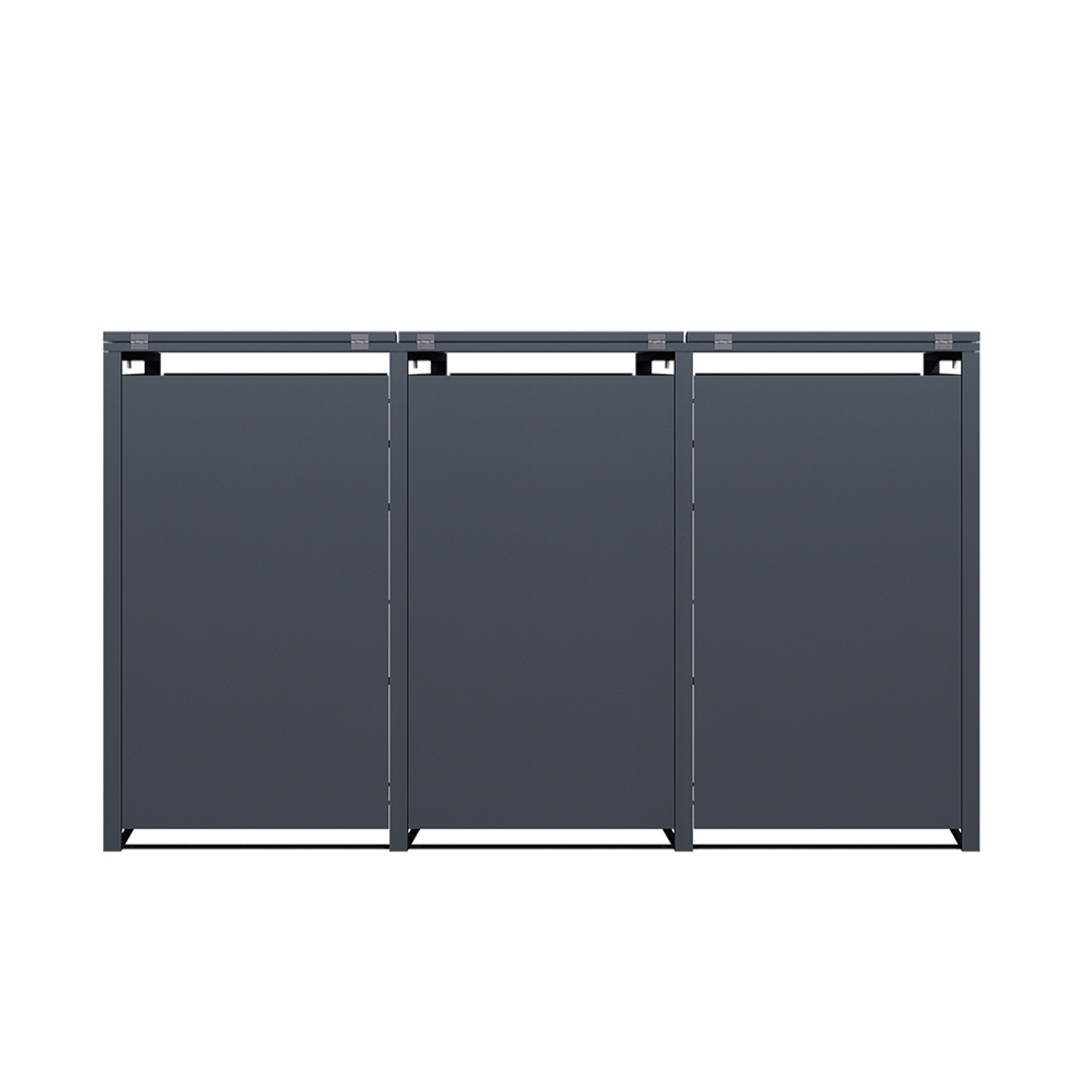 Holmberg Mülltonnenbox für 3x 60L/120L/240L Boxen 3 Türen