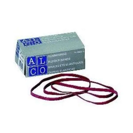 Alco 752 - Gummibänder 50g, 150x4 mm, rot