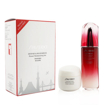 Shiseido Defend & Regenerate Power Moisturizing Set: Ultimune Power Infusing Concentrate N 100ml   Essential Energy Moisturizing Cream 50 ml 2pcs