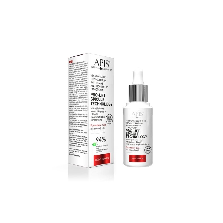 Apis Pro-Lift Spicule Technology mikroigiełkowe Serum liftingujące z DMAE i biomimetyczną 