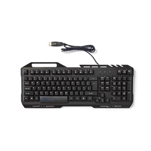 Nedis Wired Gaming Keyboard | USB 2.0 | Membrane Nøgler | LED | US international | US layout | USB Drevet | Strømkabellængde: 1.50 m | Gaming