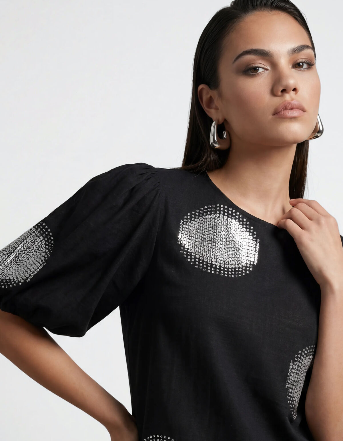 Polka Top Zwart