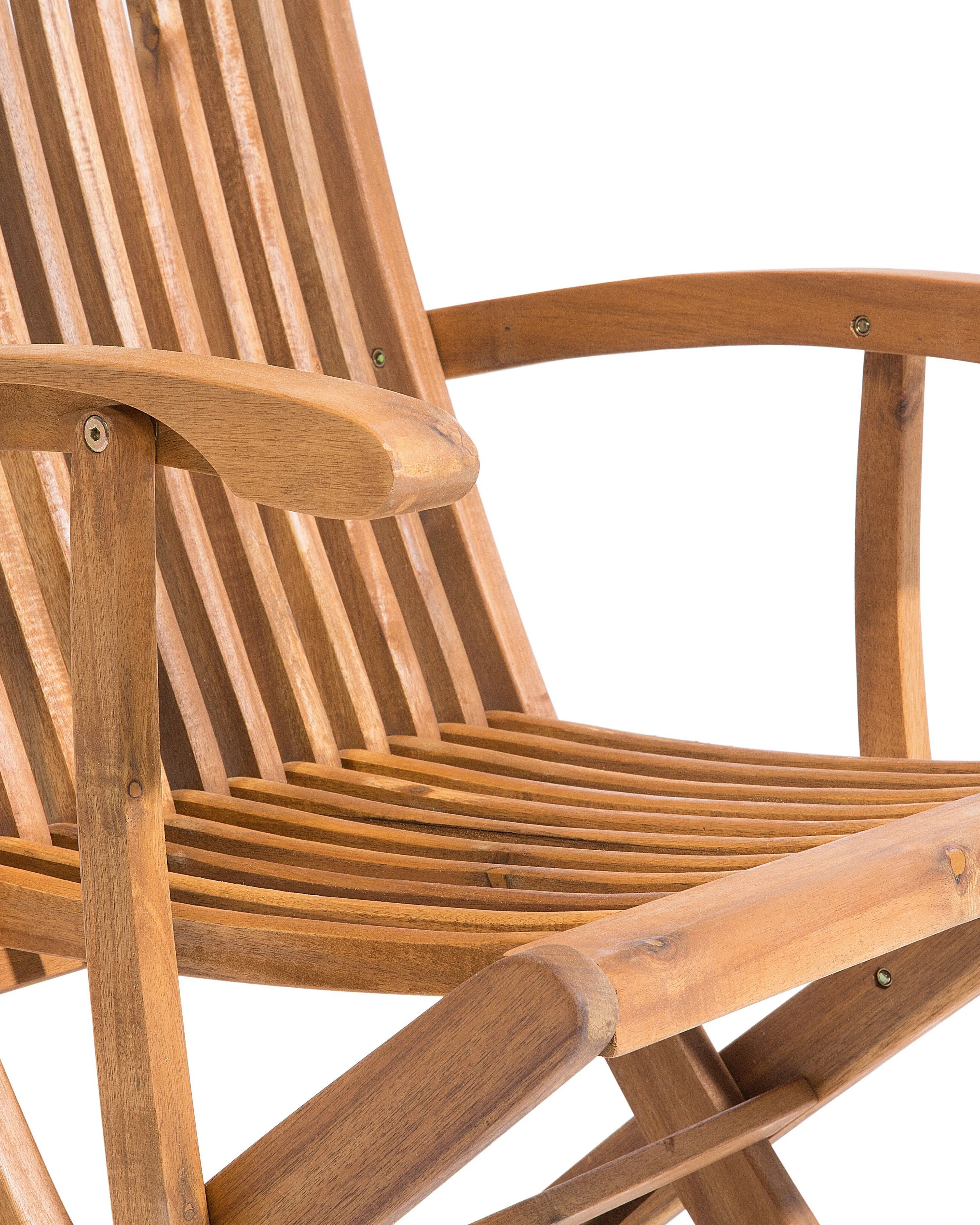 Set van 2 stoelen met zitkussen MAUI Acaciahout Gebroken wit