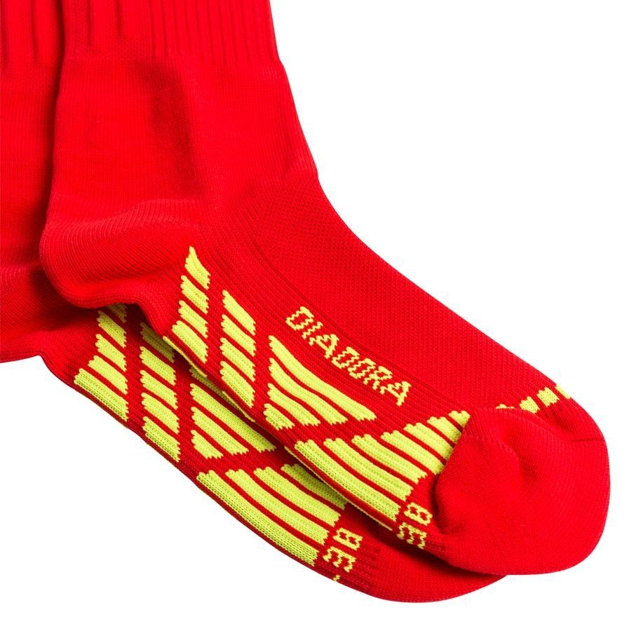 Diadora Chaussettes d'arbitre Copenhagen - Rouge/Jaune Fluo
