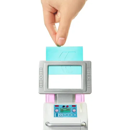 Barbie Krankenstation Set mit Puppe (Brünett), Anziehpuppe inkl. Zubehör