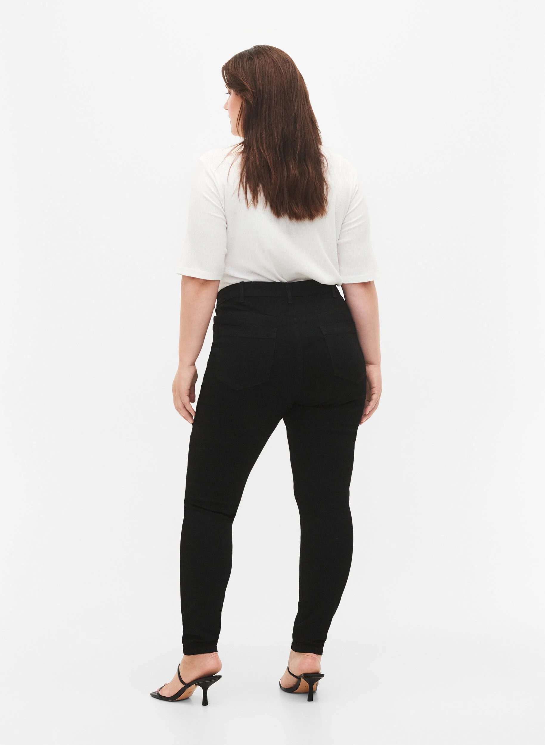 Amy jeans med høj talje og super slim fit
