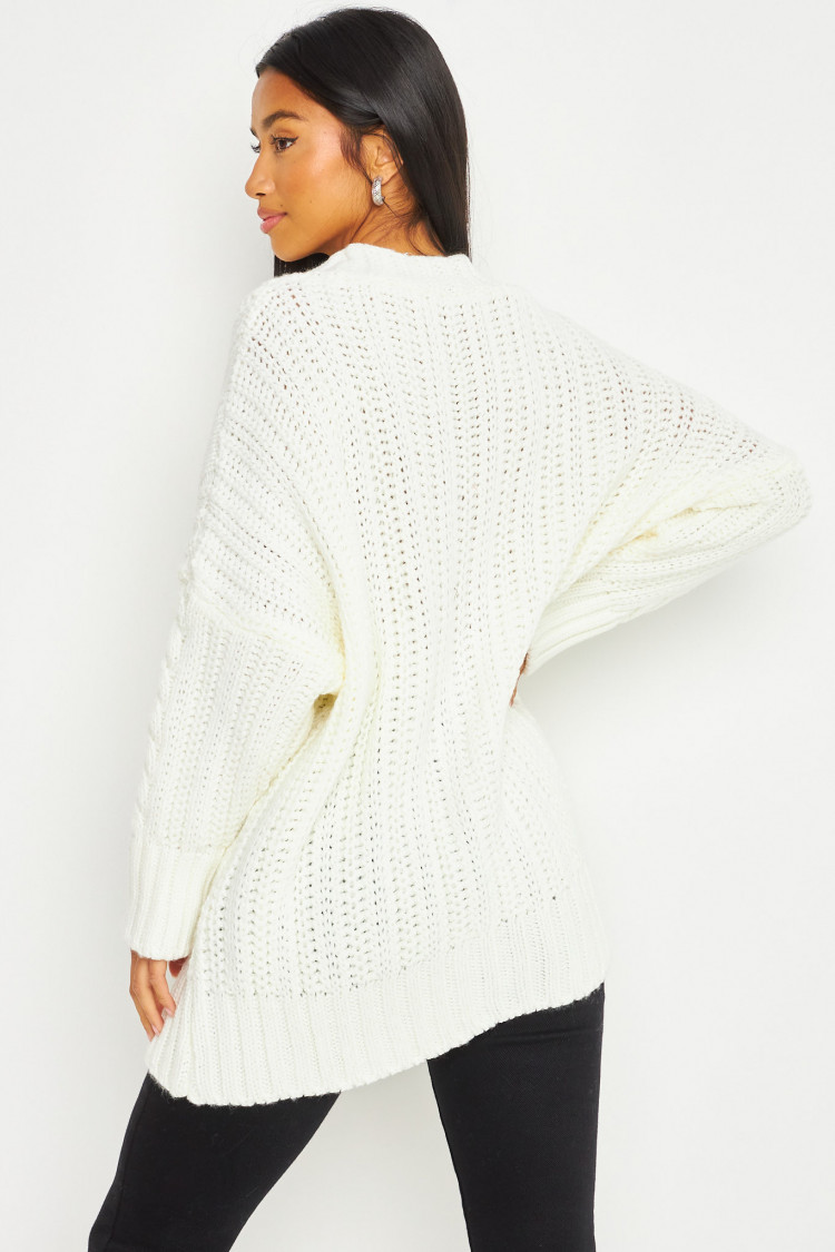 Gilet blanc oversize