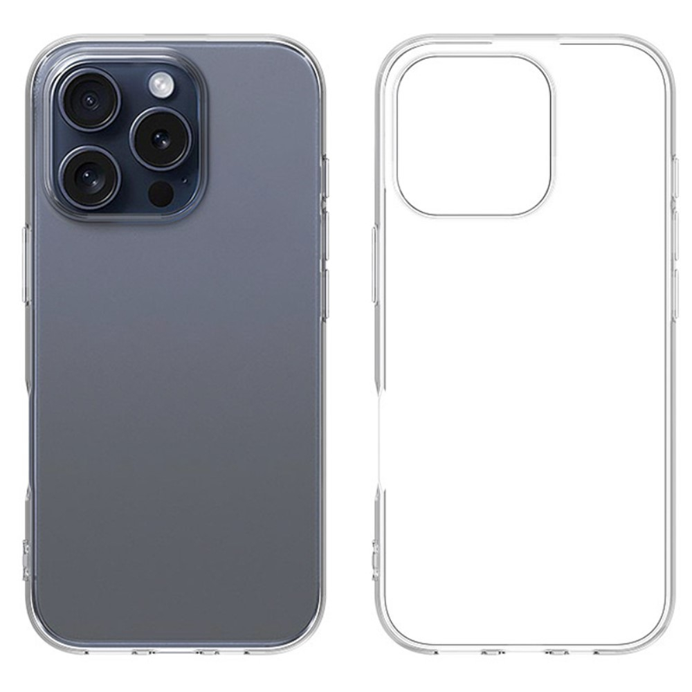 iPhone 16 Pro Gummi Case Hülle Slim Design 1.0 mm - Transparent