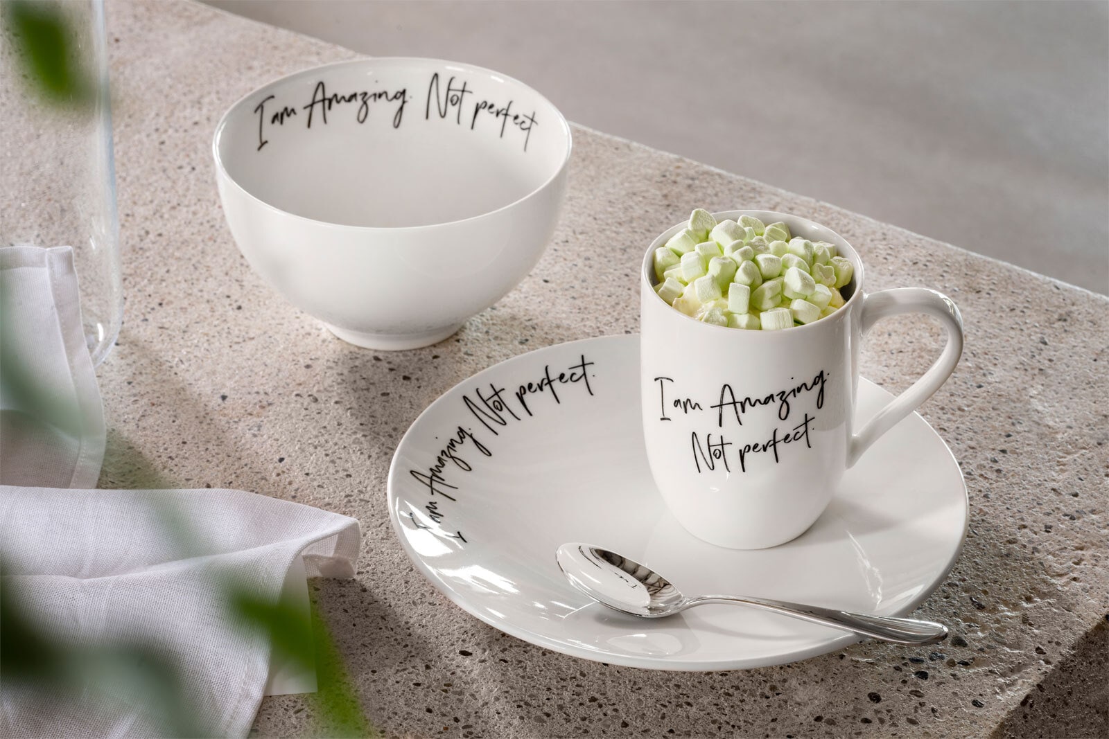 Villeroy & Boch Frühstücksteller STATEMENT AMAZING NOT PERFECT 21 cm Porzellan weiß