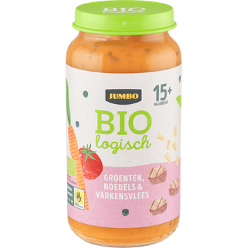 Jumbo Babyvoeding Biologisch Groenten, Noedels & Varkensvlees 15+ Maanden 250 g
