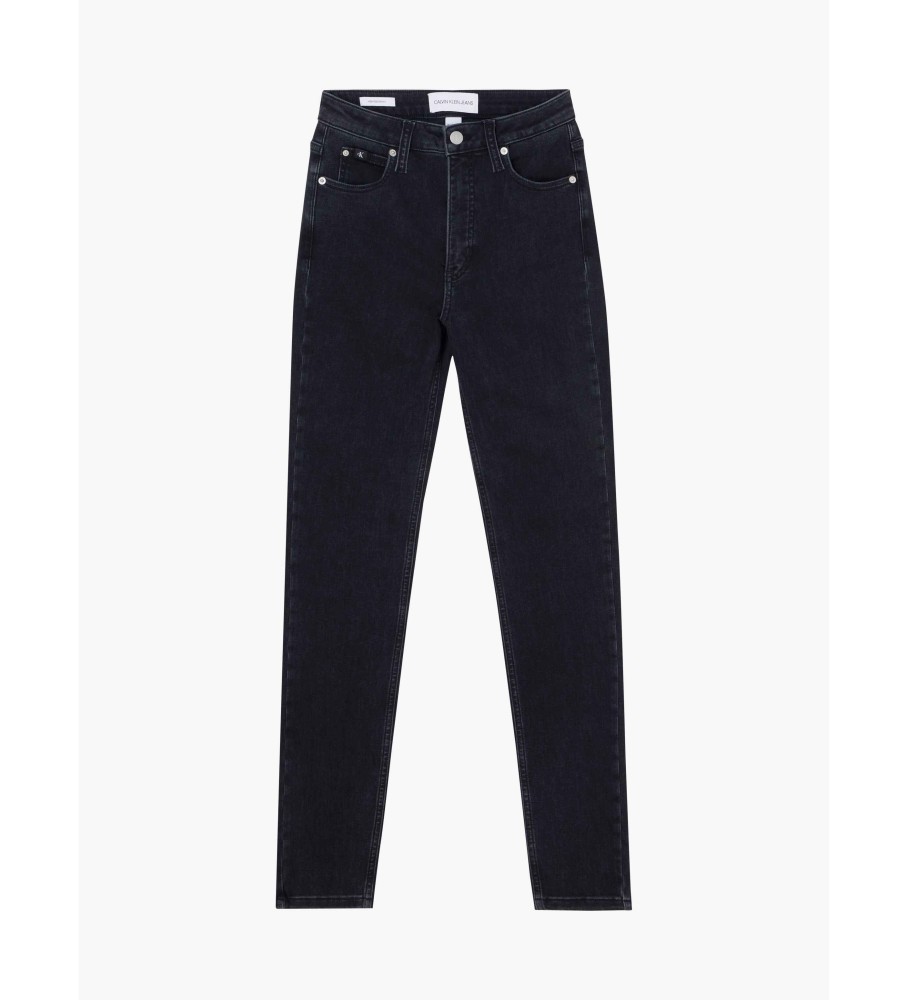 Calça jeans skinny de cintura alta Calvin Klein preta
