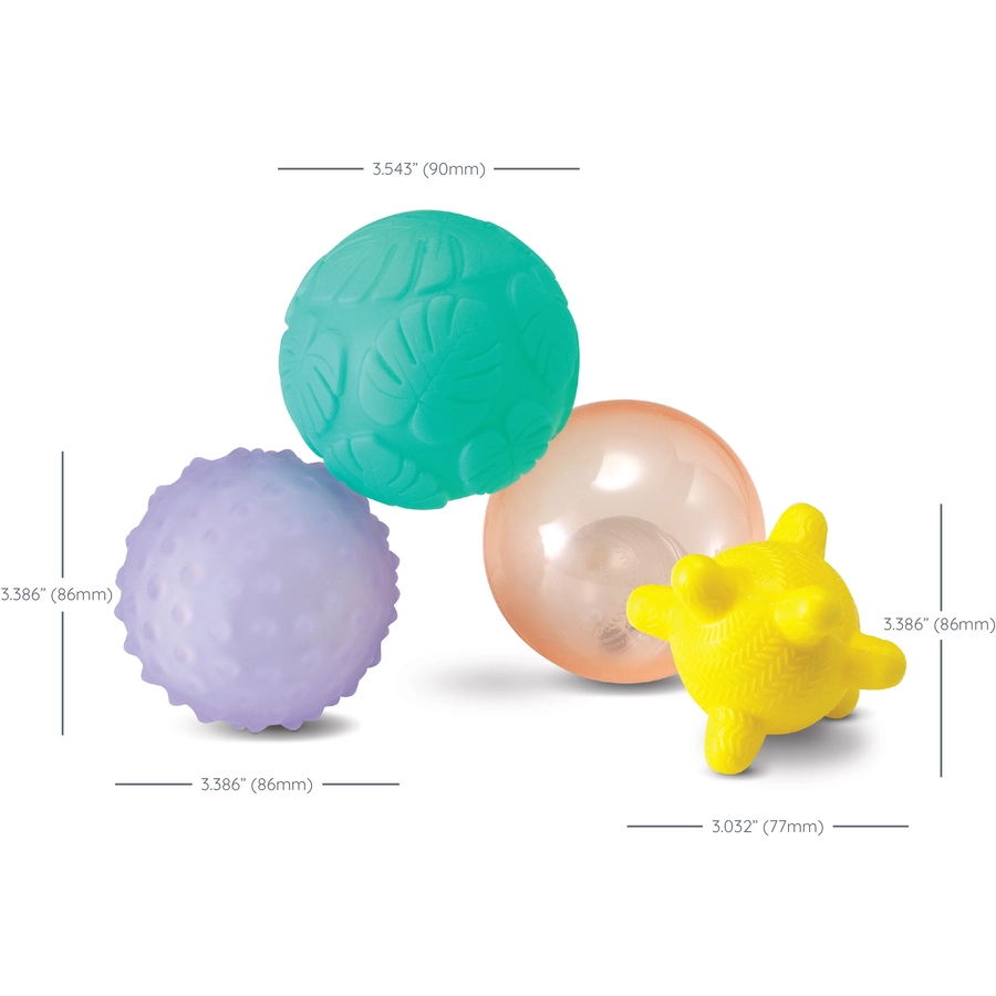 Infantino Sensory 4 Teile Spielbälle-Set mit Musik und Licht