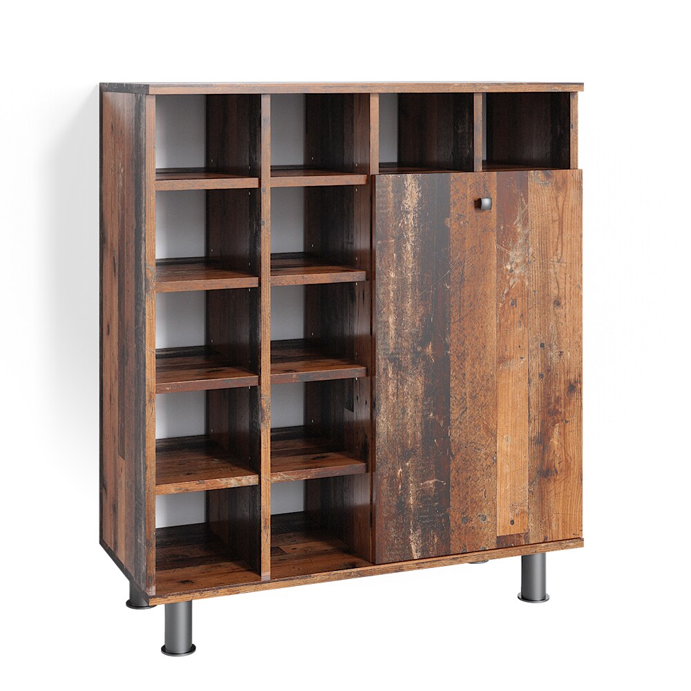 Vicco Wäscheschrank Badezimmerschrank Badschrank mit Wäschekorb Fynn Badmöbel