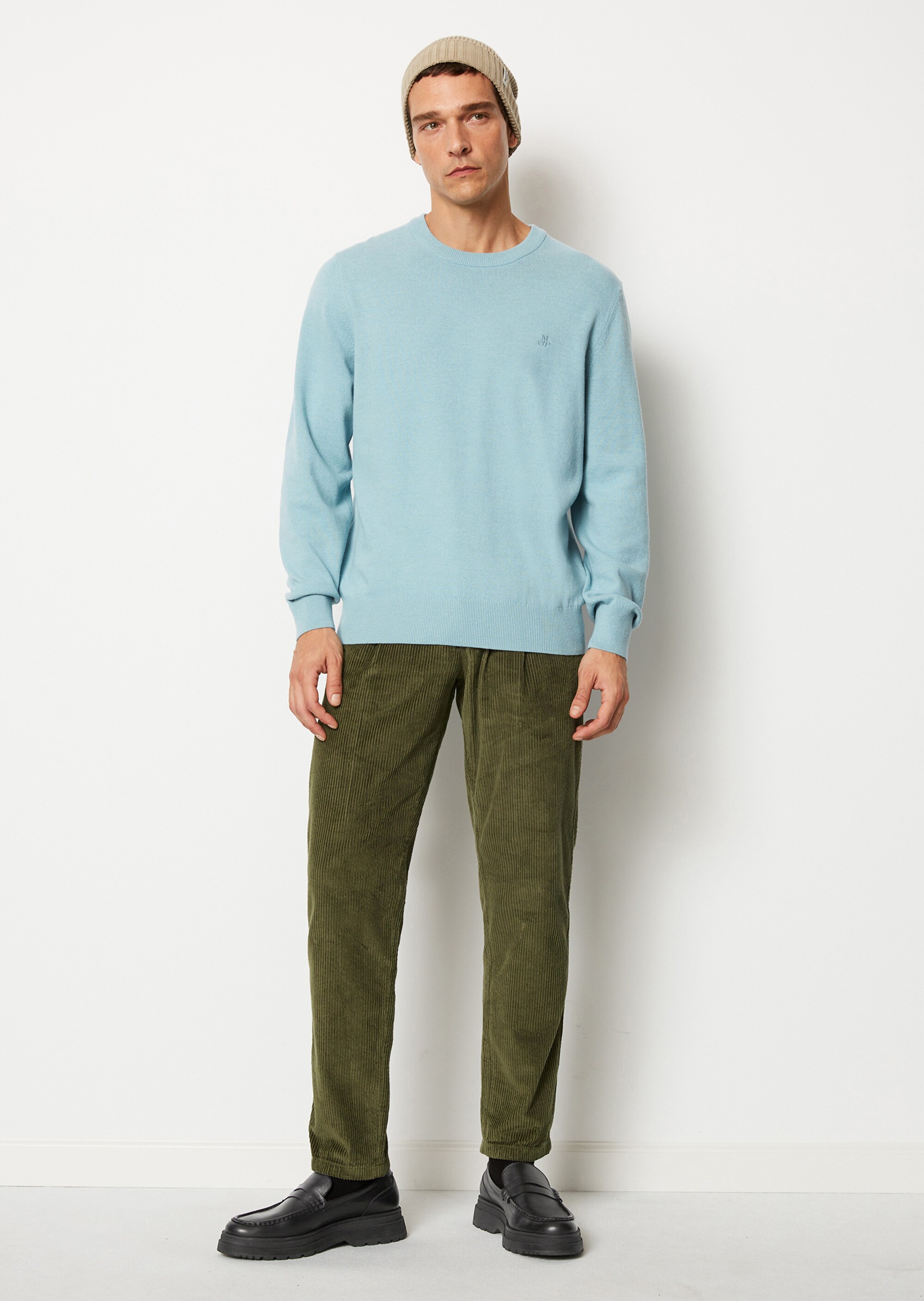 Pullover regular aus softem Bauwolle-Schurwolle-Mix