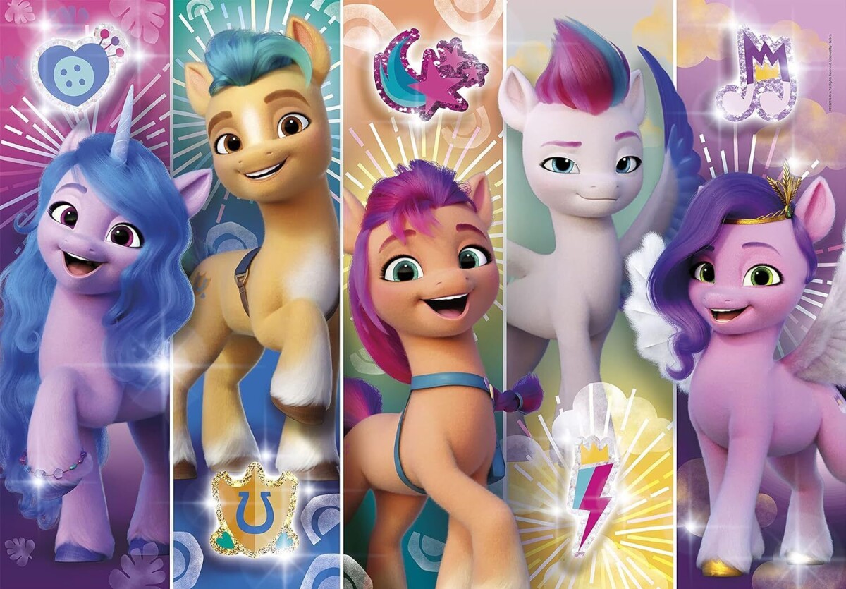 My Little Pony Puslespil - Super Color - 104 Brikker - Clementoni