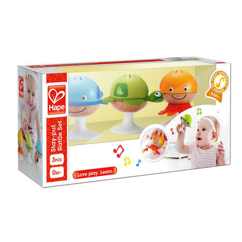 Hochets animaux marins Bois et multicolor - HAPE