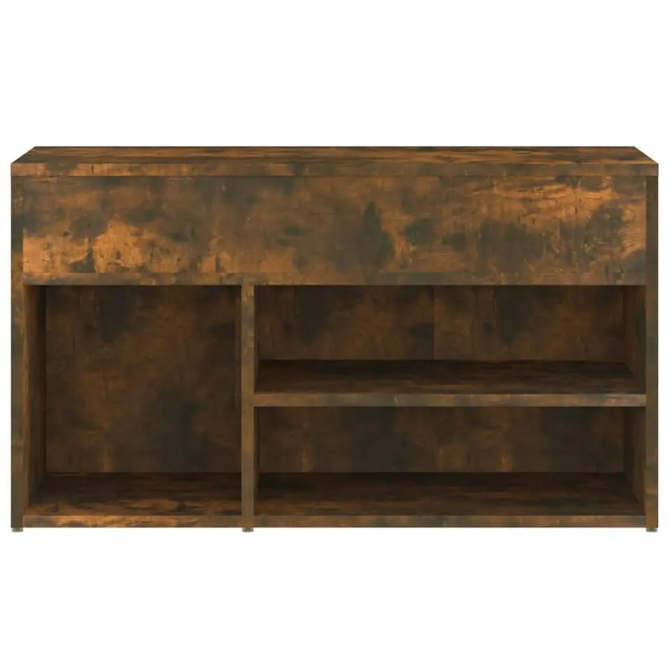 vidaXL - Schoenenbank - Bruin - Bewerkt hout - 80 x 30 x 45 cm