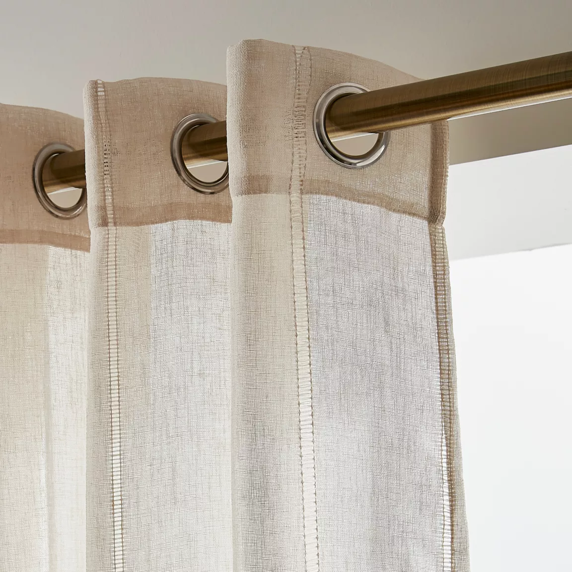 Voilage œillets (180 x 240 cm) Léontine Beige