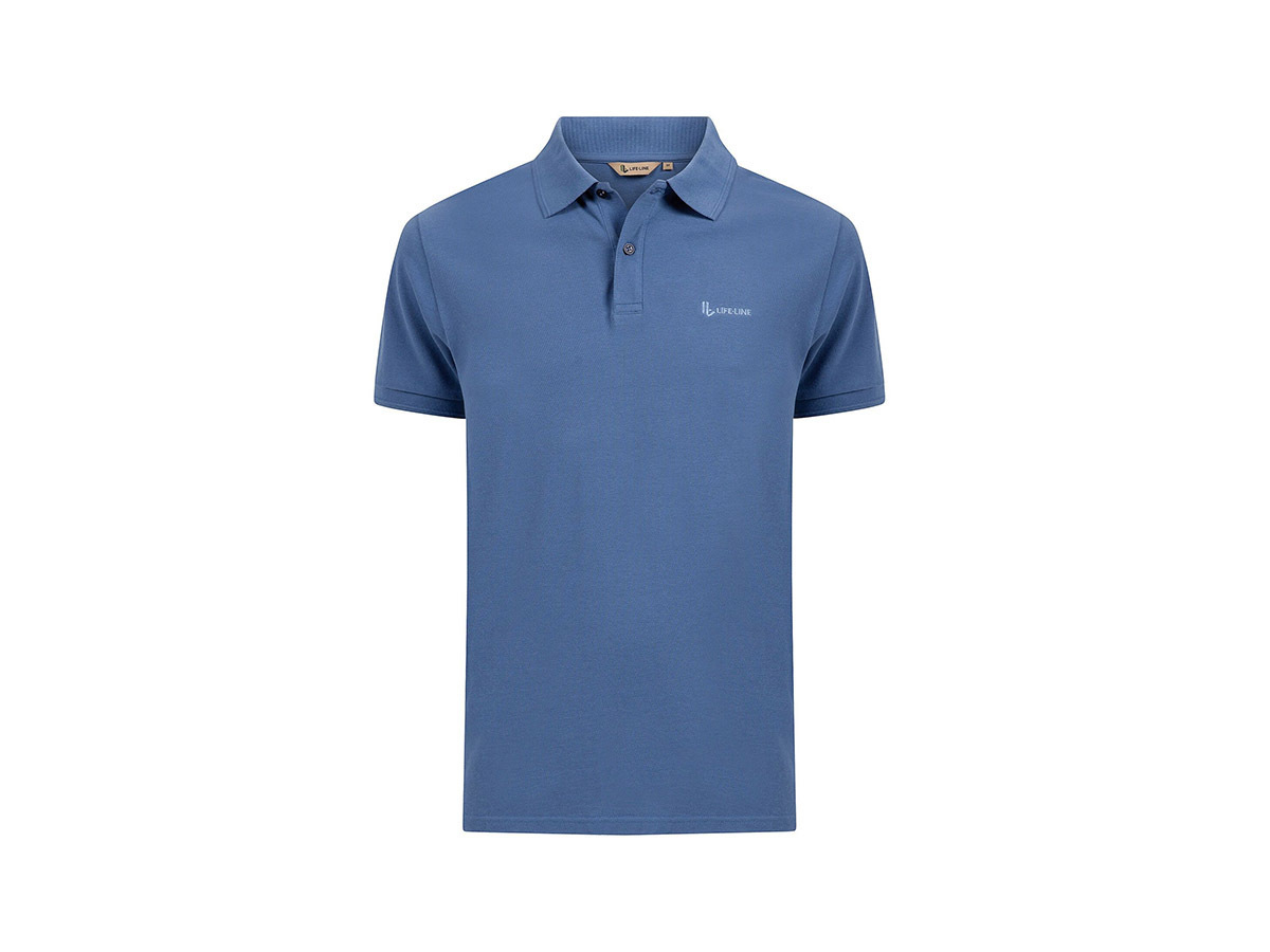 Life-Line Zion Pique heren polo - Blue