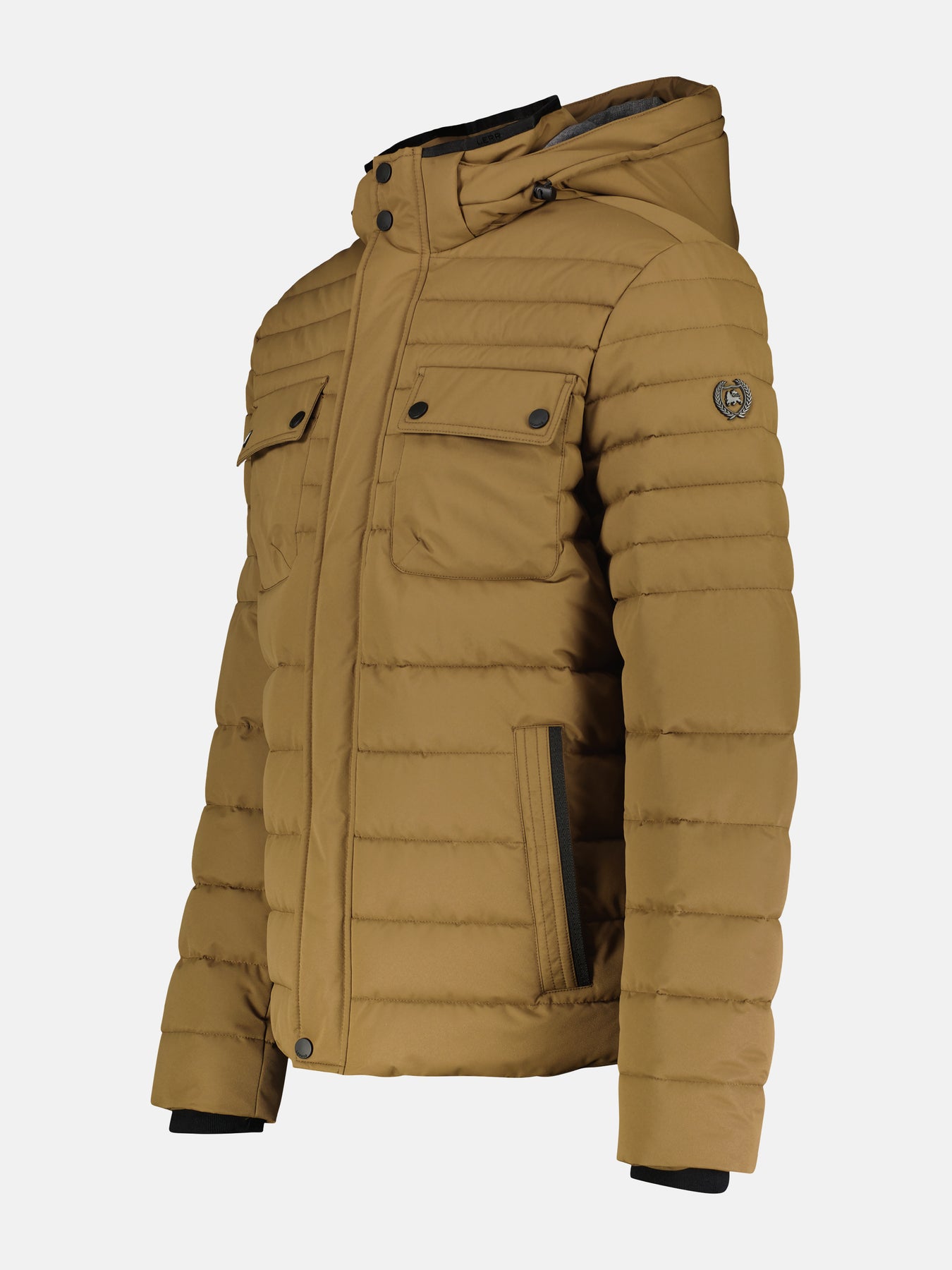 Steppjacke mit abnehmbarer Kapuze