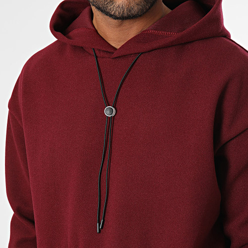 Sweat Capuche Bordeaux