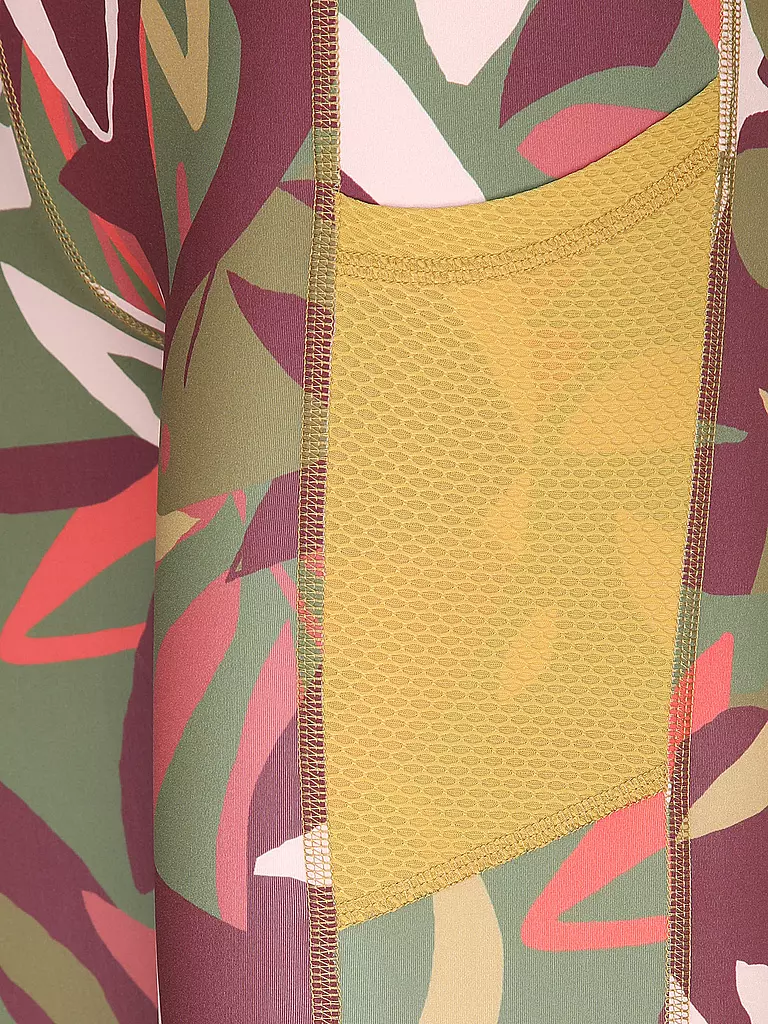 MEY Sport Leggings 3/4 dunkelgrün