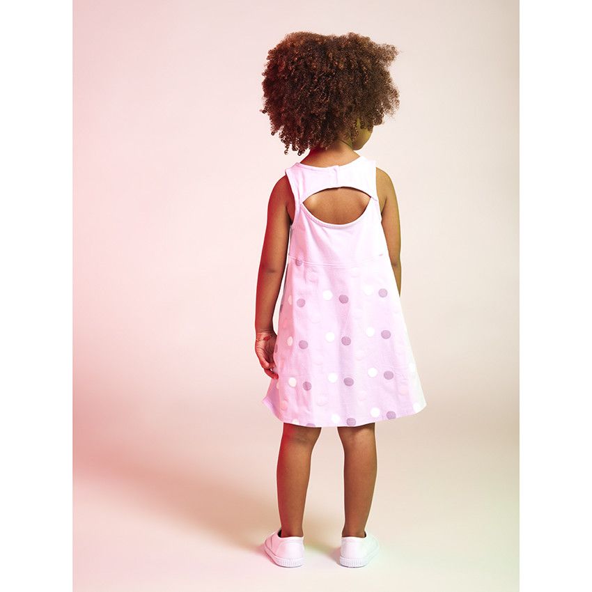 Robe en jersey print Minnie Disney et imprimé pois pour bébé fille - Lilas