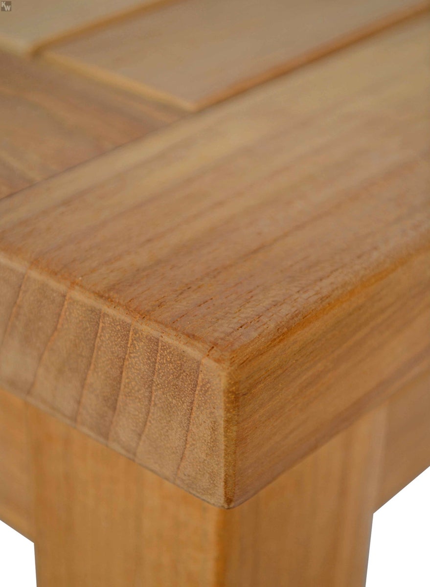 Teakhouten bijzettafel 40 x 40 cm massief hout premium weerbestendig
