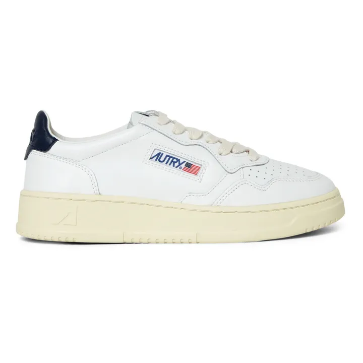 Autry Baskets Medalist Low Cuir | Bleu marine